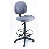 Boss Office Products Drafting Stool in Gray