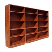 Boss Office Products Wall Bookcase in Cherry