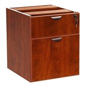 Boss Office Products Lateral Wood Hanging File Cabinet in Cherry