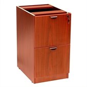 Boss Office Products 2 Drawer Vertical Wood File Cabinet in Cherry