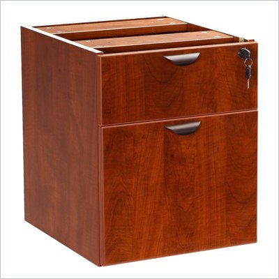Boss Office Products Lateral Wood Hanging File Cabinet in Cherry
