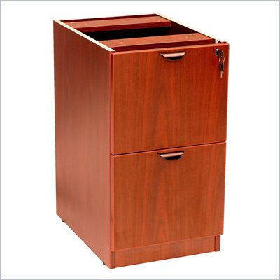 Boss Office Products 2 Drawer Vertical Wood File Cabinet in Cherry