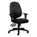 Offices to Go Multifunction Office Chair with Arms in Black