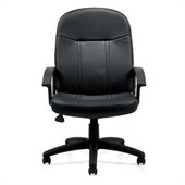 Offices to Go Luxhide Manager's Chair in Black