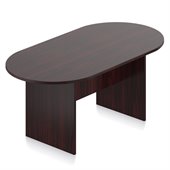 Offices to Go 5'11 Racetrack Conference Table with Slab Base