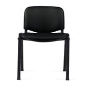 Offices To Go Stackable Armless Guest Chair in Black