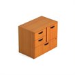 ADD TO YOUR SET: Offices To Go Mixed 298 Unit with Lock in American Cherry
