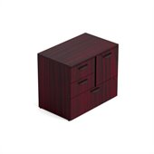 Offices To Go Mixed 298 Unit with Lock in American Mahogany