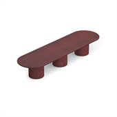 Offices To Go 168 Racetrack Conference Table in Cordovan