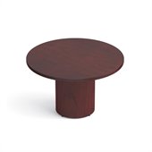 Offices To Go 48 Drum Base Round Table in Cordovan
