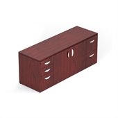 Offices To Go 298 Cabinet with Locking Pedestals in Cordovan