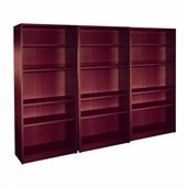 Offices to Go 4 Shelf Wall Bookcase in American Mahogany Finish