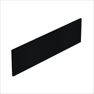 Offices To Go 64" x 17.25" Tack Board in Black Fabric