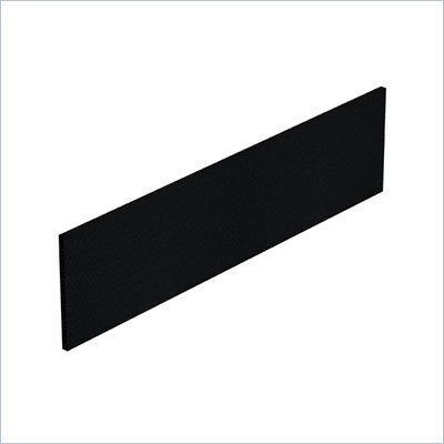 Offices To Go 68.25" x 17.25" Tack Board in Black Fabric