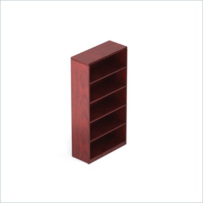 Offices To Go 70" 5-Shelf Bookcase in Cordovan