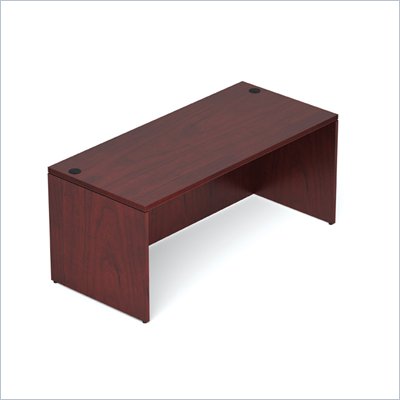 Offices To Go 66" Rectangular Desk Shell in Cordovan