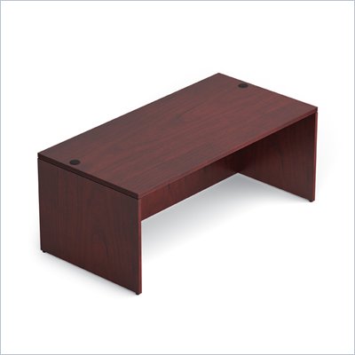 Offices To Go 72" Rectangular Desk Shell in Cordovan