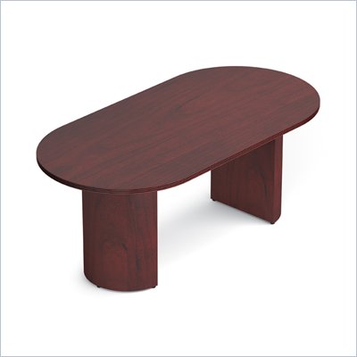Offices To Go 72" Racetrack Conference Table in Cordovan