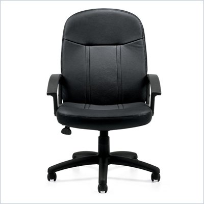 Offices to Go Luxhide Manager's Chair in Black