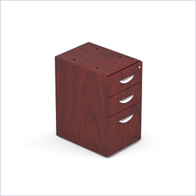 Offices To Go 22" Box File Pedestal with Lock in Cordovan