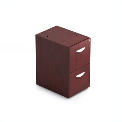 Offices To Go 22" Box File Pedestal with Lock in Cordovan