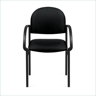 Offices To Go Occassional Chair with Arms in Black