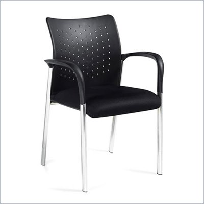 Offices To Go Occassional Chair with Arms in Black