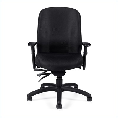 Offices To Go Multi-Function Chair with Arms in Black