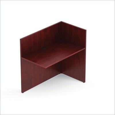 Offices To Go 42" Reversible Reception Return in Cordovan