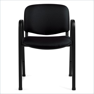 Offices To Go Stackable Guest Chair in Black