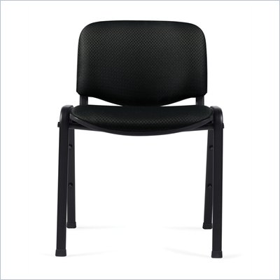 Offices To Go Stackable Armless Guest Chair in Black