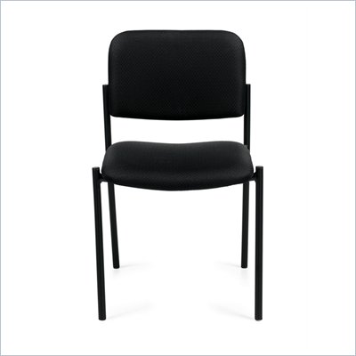 Offices To Go Armless Stacking Chair in Black