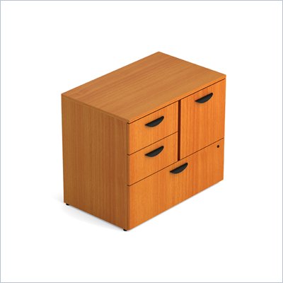 Offices To Go Mixed 298 Unit with Lock in American Cherry