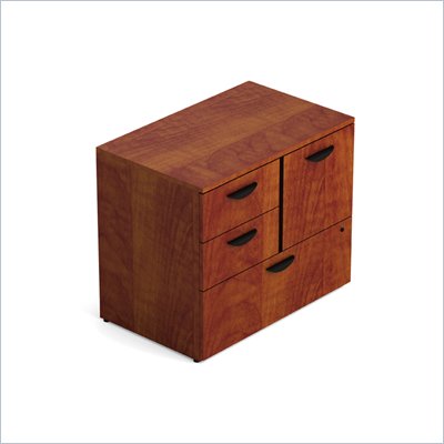Offices To Go Mixed 298 Unit with Lock in American Dark Cherry