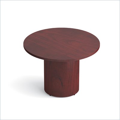 Offices To Go 42" Drum Base Round Table in Cordovan