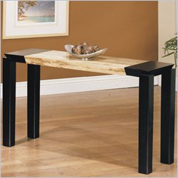 Armen Living Axel Travertine Console Table
