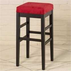 Armen Living Sonata 26" High Square Micro Fiber Backless Counter Stool