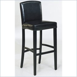 Armen Living Melbourne 26" High Black Black Counter Stool