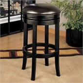 Armen Living 26 High Brown Backless Swivel Counter Stool