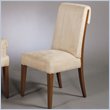 Armen Living Bermuda Light Cream Fabric Casual Dining Side Chair 