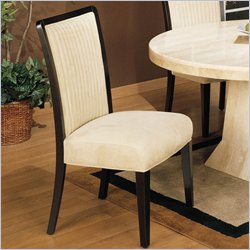 Armen Living Coco Light Cream Side Dining Chair