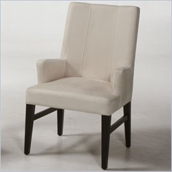 Armen Living Alexandria Beige Cream Fabric Casual Dining Arm Chair