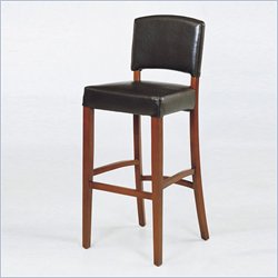 Armen Living Sonora 30" High Stationary Leather Bar Stool