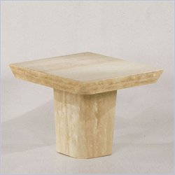 Cymax Stores - Armen Living Alexandria Travertine Modern Lamp Table