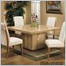 Armen Living Coco Square Travertine Dining Table