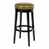 Armen Living 30 High Round Backless Swivel Bar Stool in Wasabi