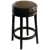 Armen Living Brown 26 High Round Backless Swivel Counter Stool 
