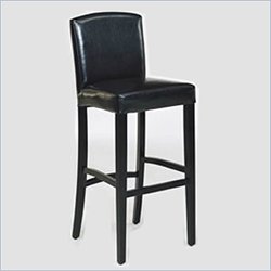 Armen Living Melbourne 30 High Black Bar Stool