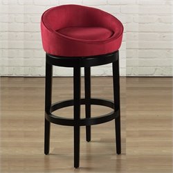 Armen Living Igloo 30" High Microfiber Swivel Bar Stool