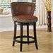 Armen Living Lisbon 26" High Leopard Print Counter Stool